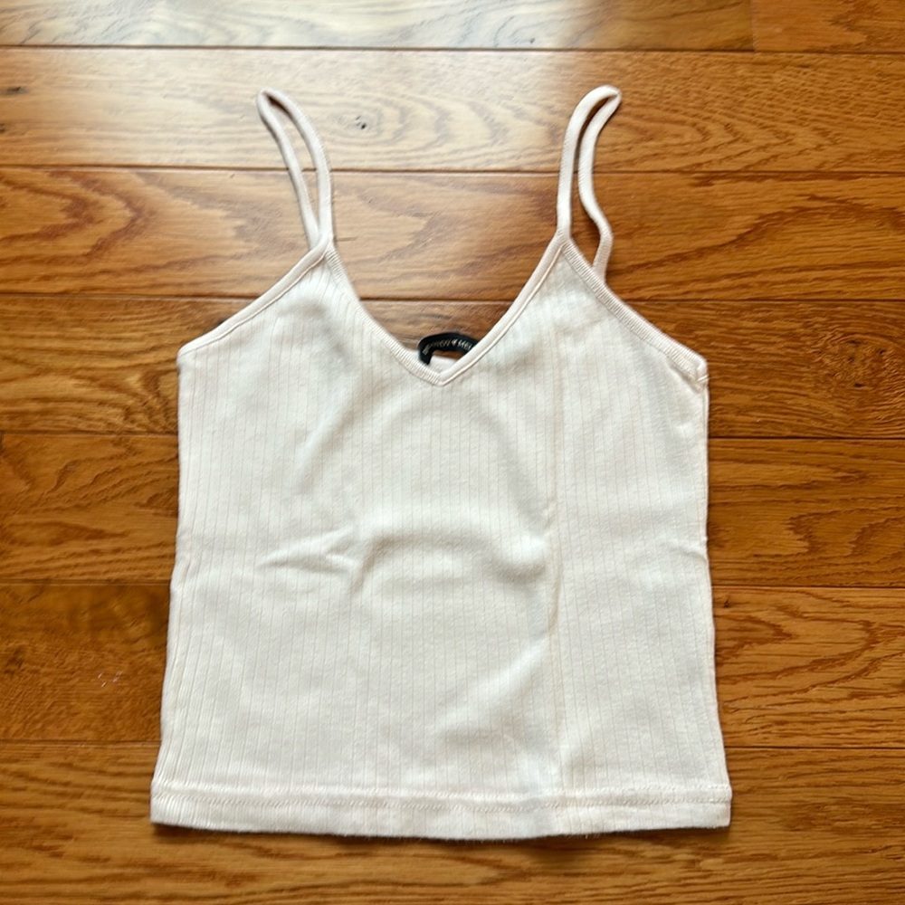 Light pink, Brandy Melville tank top.